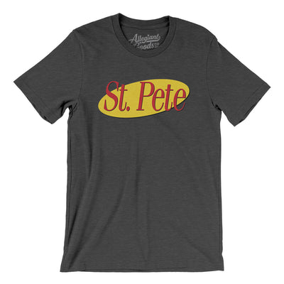 St. Pete Seinfeld Men/Unisex T-Shirt-Dark Grey Heather-Allegiant Goods Co. Vintage Sports Apparel