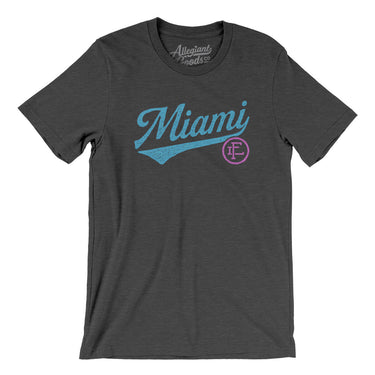 Miami Vintage Script Men/Unisex T-Shirt-Allegiant Goods Co. Vintage Sports Apparel