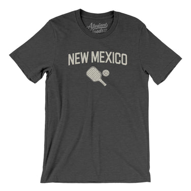 New Mexico Pickleball Men/Unisex T-Shirt-Dark Grey Heather-Allegiant Goods Co. Vintage Sports Apparel