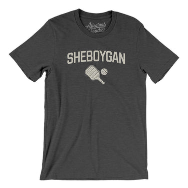 Sheboygan Pickleball Men/Unisex T-Shirt-Dark Grey Heather-Allegiant Goods Co. Vintage Sports Apparel