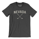 Nevada Golf Men/Unisex T-Shirt-Dark Grey Heather-Allegiant Goods Co. Vintage Sports Apparel