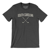 South Carolina Golf Men/Unisex T-Shirt-Dark Grey Heather-Allegiant Goods Co. Vintage Sports Apparel
