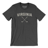 Virginia Golf Men/Unisex T-Shirt-Dark Grey Heather-Allegiant Goods Co. Vintage Sports Apparel