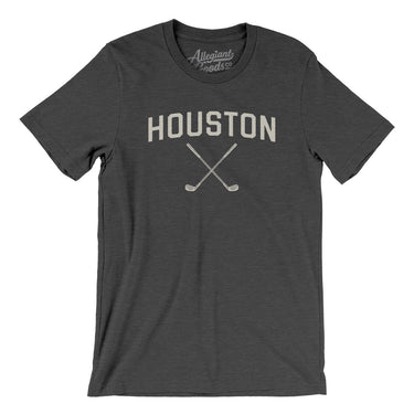 Houston Golf Men/Unisex T-Shirt-Dark Grey Heather-Allegiant Goods Co. Vintage Sports Apparel