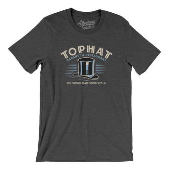 Top Hat Cabaret And Restuarant Union City Men/Unisex T-Shirt-Dark Grey Heather-Allegiant Goods Co. Vintage Sports Apparel