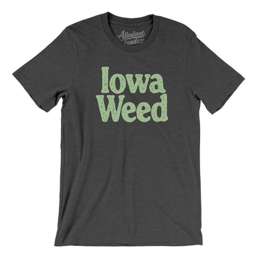 Iowa Weed Men/Unisex T-Shirt-Dark Grey Heather-Allegiant Goods Co. Vintage Sports Apparel