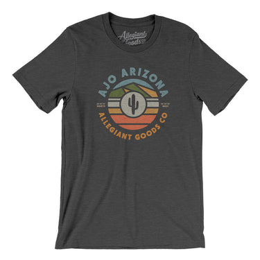 Ajo Arizona Retro Badge Men/Unisex T-Shirt-Dark Grey Heather-Allegiant Goods Co. Vintage Sports Apparel
