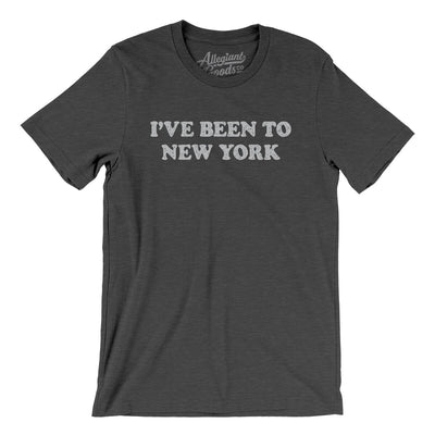 I've Been To New York Men/Unisex T-Shirt-Dark Grey Heather-Allegiant Goods Co. Vintage Sports Apparel