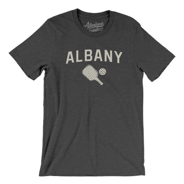 Albany Pickleball Men/Unisex T-Shirt-Dark Grey Heather-Allegiant Goods Co. Vintage Sports Apparel