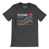 Stowe Vermont Men/Unisex T-Shirt-Dark Grey Heather-Allegiant Goods Co. Vintage Sports Apparel