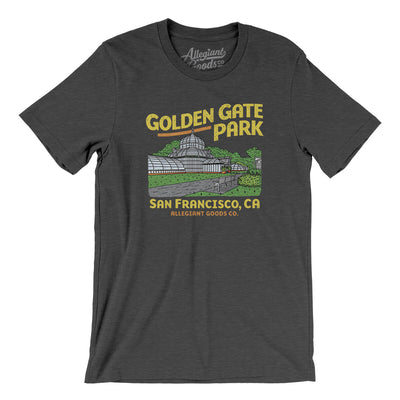 Golden Gate Park Men/Unisex T-Shirt-Dark Grey Heather-Allegiant Goods Co. Vintage Sports Apparel