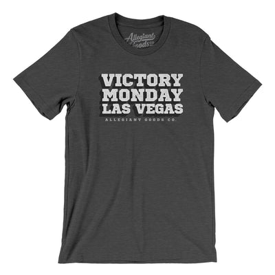 Victory Monday Las Vegas Men/Unisex T-Shirt-Dark Grey Heather-Allegiant Goods Co. Vintage Sports Apparel