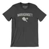 Narrangansett Pickleball Men/Unisex T-Shirt-Dark Grey Heather-Allegiant Goods Co. Vintage Sports Apparel