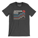 Jackson Hole Wyoming Men/Unisex T-Shirt-Dark Grey Heather-Allegiant Goods Co. Vintage Sports Apparel