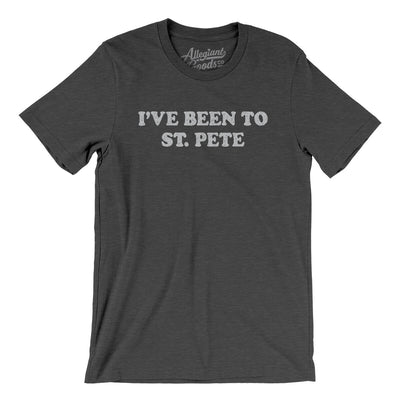 I've Been To St Pete Men/Unisex T-Shirt-Dark Grey Heather-Allegiant Goods Co. Vintage Sports Apparel