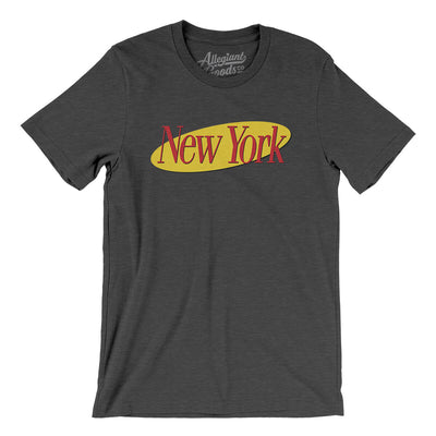 New York Seinfeld Men/Unisex T-Shirt-Dark Grey Heather-Allegiant Goods Co. Vintage Sports Apparel