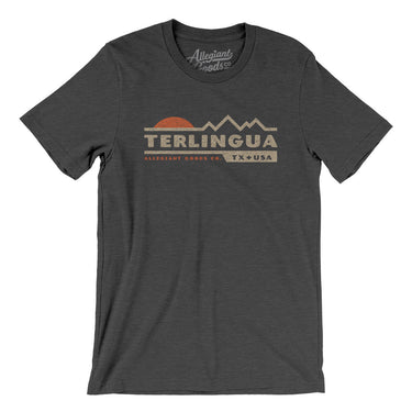Terlingua Mountain Sunset Men/Unisex T-Shirt-Dark Grey Heather-Allegiant Goods Co. Vintage Sports Apparel