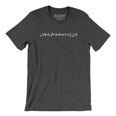 Jacksonville Friends Men/Unisex T-Shirt-Dark Grey Heather-Allegiant Goods Co. Vintage Sports Apparel