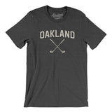 Oakland Golf Men/Unisex T-Shirt-Dark Grey Heather-Allegiant Goods Co. Vintage Sports Apparel