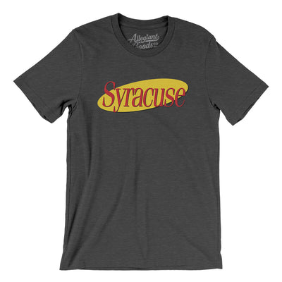 Syracuse Seinfeld Men/Unisex T-Shirt-Dark Grey Heather-Allegiant Goods Co. Vintage Sports Apparel