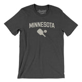Minnesota Pickleball Men/Unisex T-Shirt-Dark Grey Heather-Allegiant Goods Co. Vintage Sports Apparel