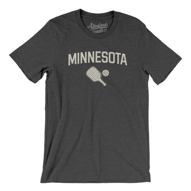 Minnesota Pickleball Men/Unisex T-Shirt-Dark Grey Heather-Allegiant Goods Co. Vintage Sports Apparel