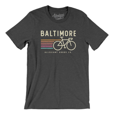 Baltimore Cycling Men/Unisex T-Shirt-Dark Grey Heather-Allegiant Goods Co. Vintage Sports Apparel