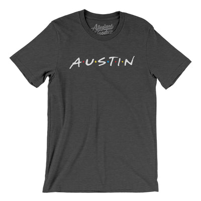 Austin Friends Men/Unisex T-Shirt-Dark Grey Heather-Allegiant Goods Co. Vintage Sports Apparel