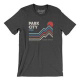 Park City Utah Men/Unisex T-Shirt-Dark Grey Heather-Allegiant Goods Co. Vintage Sports Apparel