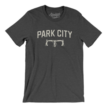 Park City Cycling Men/Unisex T-Shirt-Dark Grey Heather-Allegiant Goods Co. Vintage Sports Apparel