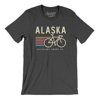 Alaska Cycling Men/Unisex T-Shirt-Dark Grey Heather-Allegiant Goods Co. Vintage Sports Apparel
