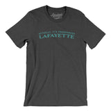 Actually It's Pronounced Lafayette Men/Unisex T-Shirt-Dark Grey Heather-Allegiant Goods Co. Vintage Sports Apparel