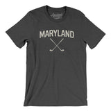 Maryland Golf Men/Unisex T-Shirt-Dark Grey Heather-Allegiant Goods Co. Vintage Sports Apparel