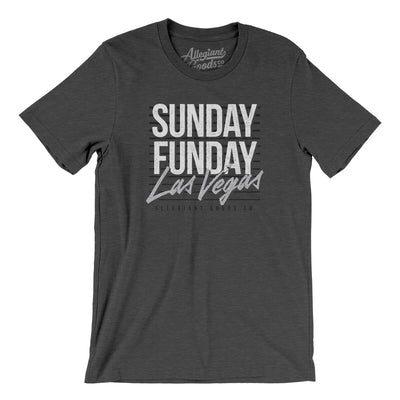 Sunday Funday Las Vegas Men/Unisex T-Shirt-Dark Grey Heather-Allegiant Goods Co. Vintage Sports Apparel