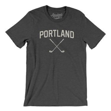 Portland Golf Men/Unisex T-Shirt-Dark Grey Heather-Allegiant Goods Co. Vintage Sports Apparel