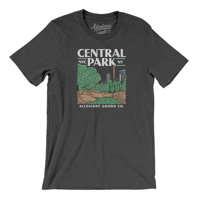 Central Park Men/Unisex T-Shirt-Dark Grey Heather-Allegiant Goods Co. Vintage Sports Apparel