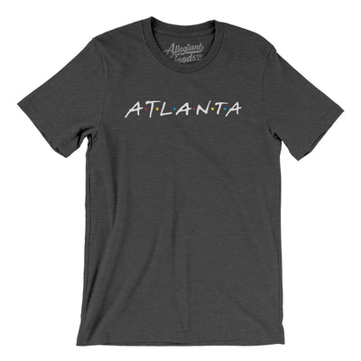 Atlanta Friends Men/Unisex T-Shirt-Dark Grey Heather-Allegiant Goods Co. Vintage Sports Apparel