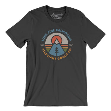 Lone Pine California Retro Badge Men/Unisex T-Shirt-Dark Grey-Allegiant Goods Co. Vintage Sports Apparel