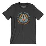 Golden Colorado Retro Badge Men/Unisex T-Shirt-Dark Grey-Allegiant Goods Co. Vintage Sports Apparel