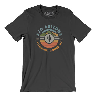 Ajo Arizona Retro Badge Men/Unisex T-Shirt-Dark Grey-Allegiant Goods Co. Vintage Sports Apparel