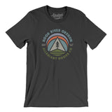 Hood River Oregon Retro Badge Men/Unisex T-Shirt-Dark Grey-Allegiant Goods Co. Vintage Sports Apparel