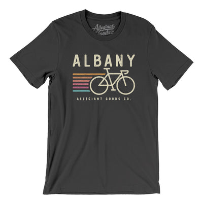 Albany Cycling Men/Unisex T-Shirt-Dark Grey-Allegiant Goods Co. Vintage Sports Apparel
