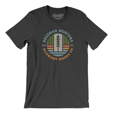 Bozeman Montana Retro Badge Men/Unisex T-Shirt-Dark Grey-Allegiant Goods Co. Vintage Sports Apparel