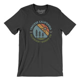 Truckee California Retro Badge Men/Unisex T-Shirt-Dark Grey-Allegiant Goods Co. Vintage Sports Apparel