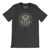 Estes Park Colorado Retro Badge Men/Unisex T-Shirt-Dark Grey-Allegiant Goods Co. Vintage Sports Apparel