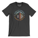 Cooke City Montana Retro Badge Men/Unisex T-Shirt-Dark Grey-Allegiant Goods Co. Vintage Sports Apparel
