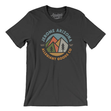 Jerome Arizona Retro Badge Men/Unisex T-Shirt-Dark Grey-Allegiant Goods Co. Vintage Sports Apparel