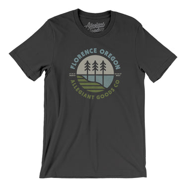 Florence Oregon Retro Badge Men/Unisex T-Shirt-Allegiant Goods Co. Vintage Sports Apparel