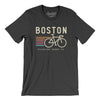 Boston Cycling Men/Unisex T-Shirt-Dark Grey-Allegiant Goods Co. Vintage Sports Apparel
