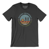 Seaside California Retro Badge Men/Unisex T-Shirt-Dark Grey-Allegiant Goods Co. Vintage Sports Apparel